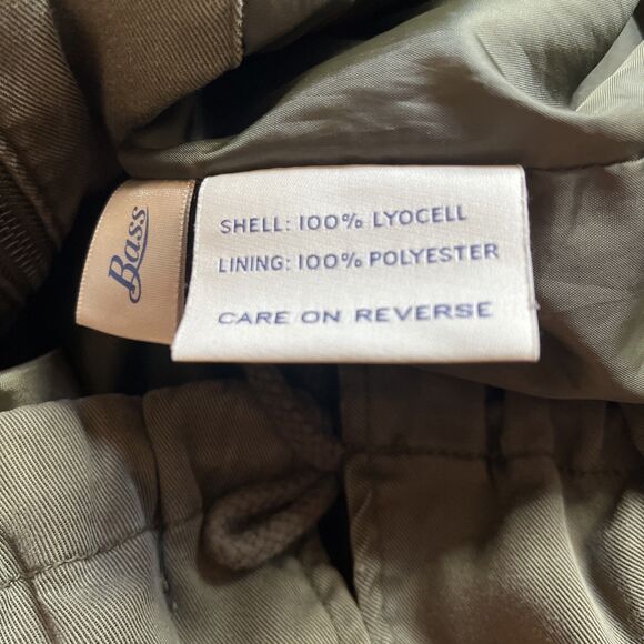 GH Bass Co Utility Military Jacket Women’s L Army Green Full Zip Snap Chore READ - Picture 4 of 16